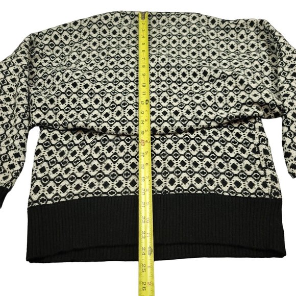 Anthropologie Maeve Womens XL Sweater 2Pc Black and White Tank and Shrug - Picture 2 of 16